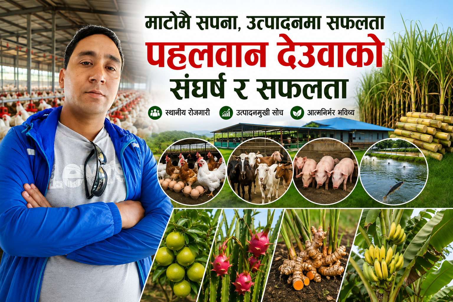 विदेशको अनुभवदेखि आफ्नै माटोमा १० करोडको पोल्ट्री व्यवसाय : पहलवान देउवाको संघर्ष र उत्पादनको यात्रा